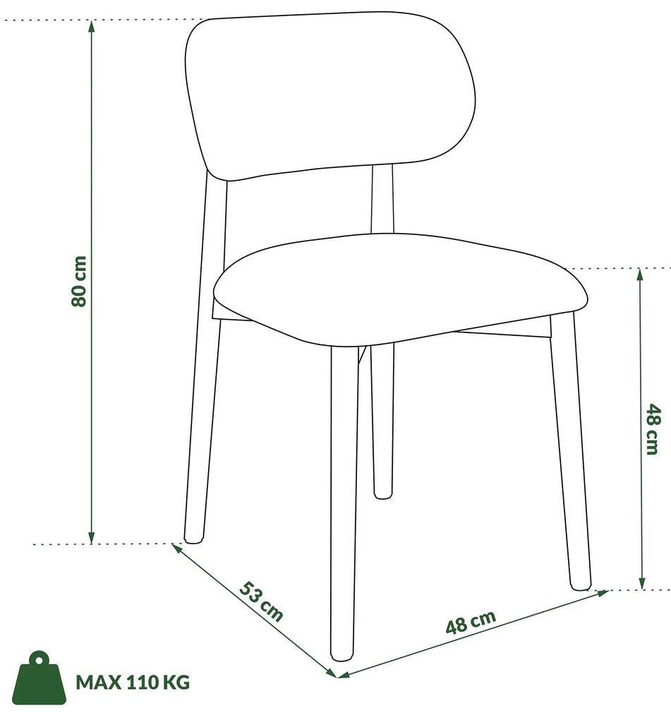 ALDO Krémová (látka Monza 90) / lakovaný dubový rám – DREVENÁ BOUCLÉ STOLIČKA DO OBÝVAČKY, JEDÁLNE A KUCHYNE V RETRO ŠTÝLE