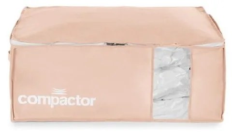 Vákuové plastové úložné boxy na oblečenie v súprave 3 ks 65x45x27 cm Pink Edition – Compactor
