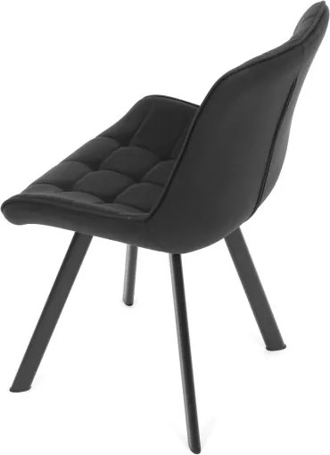 Jedálenská stolička čierna HC-V3066 BK3