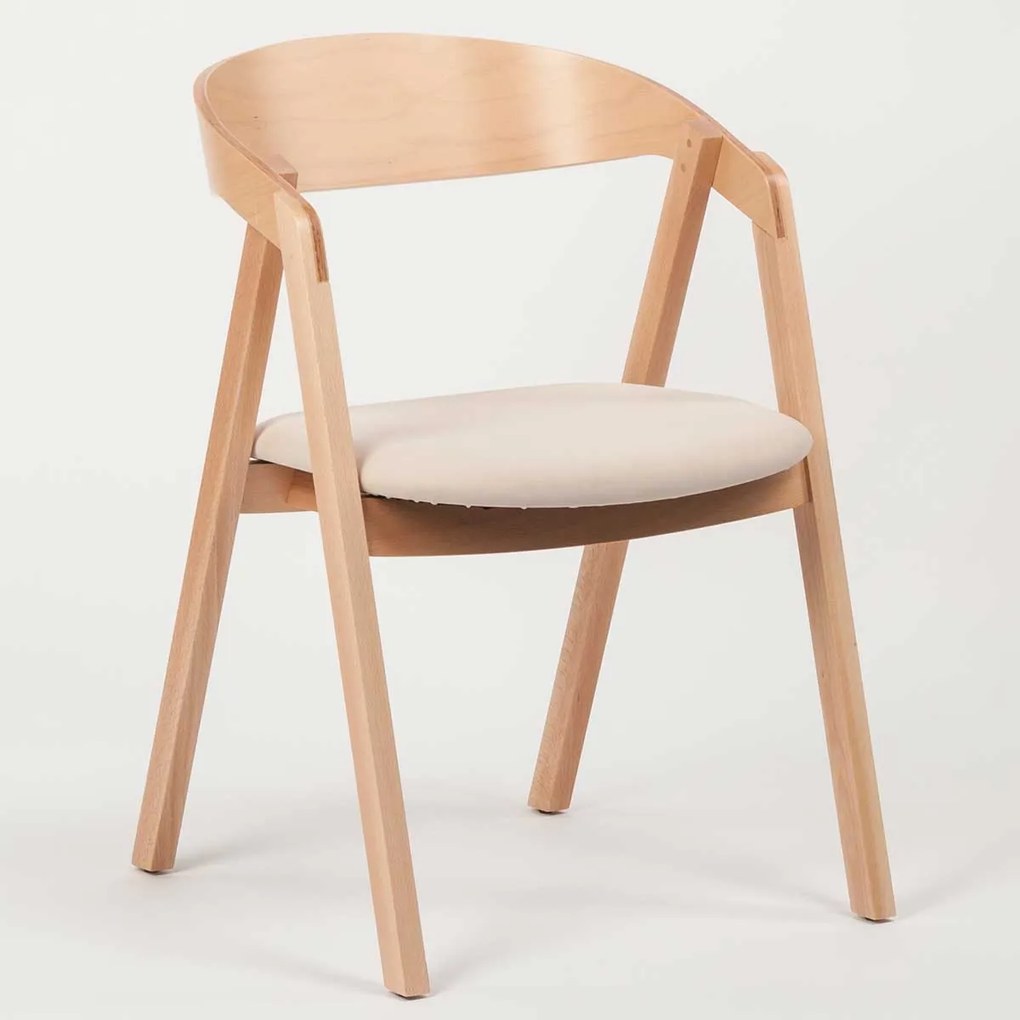 Stima stolička GURU buk s čalúneným sedákom Vyberte odtieň ->: Čierna, Vyberte látku ->: LUX Terracotta 10