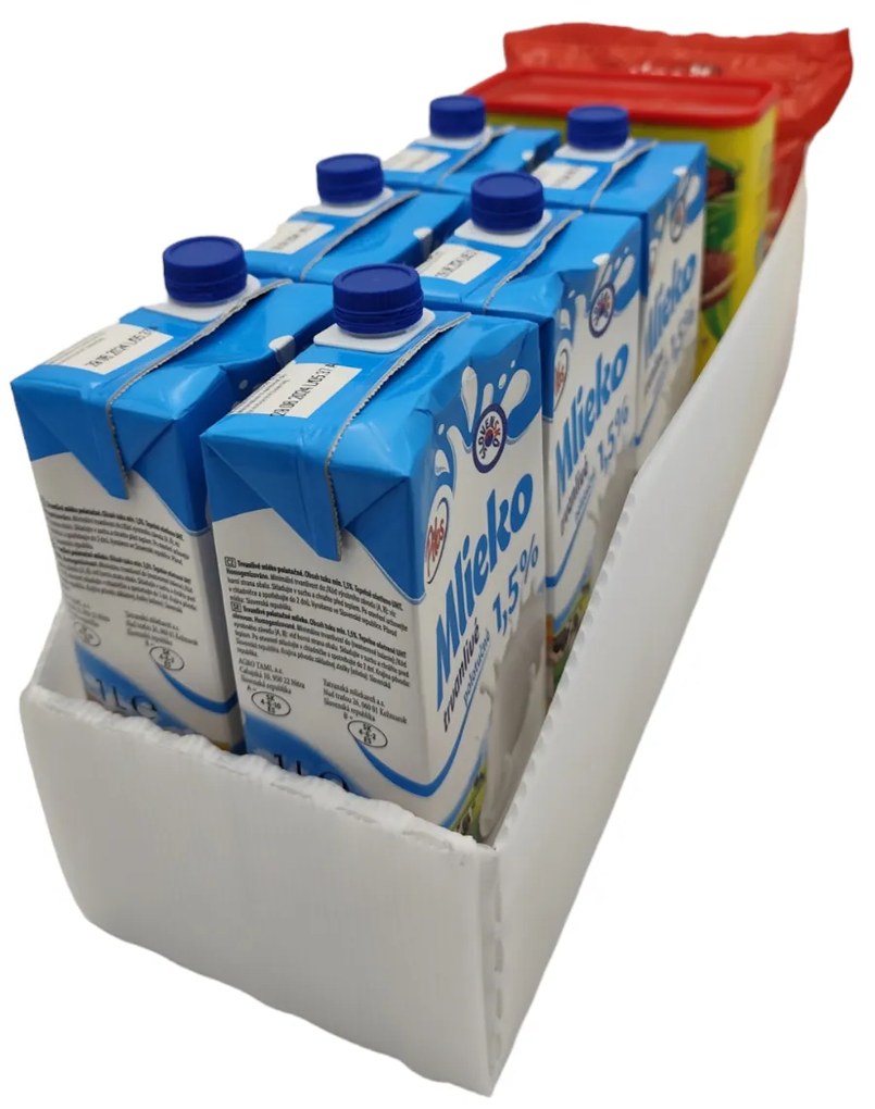 Úložný box, plastový biely 15x50x16 cm – do špajze aj do skrine KARTONPLAST