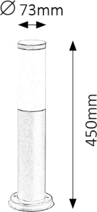 Rabalux BLACK TORCH záhradný stĺpik 8147