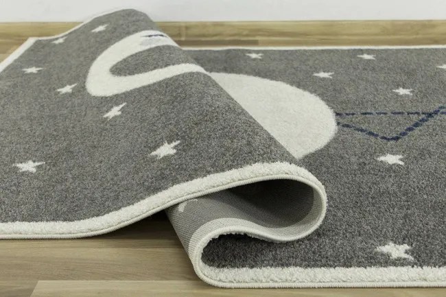 Detský koberec EMILY KIDS 2343A Labuť sivý