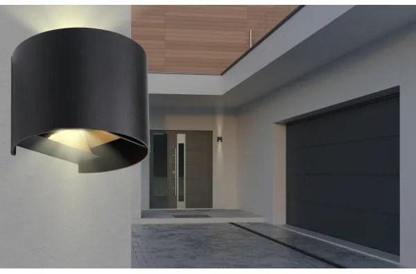 Globo 34168RB - LED Vonkajšie nástenné svietidlo VERONIKA 2xLED/3W/230V IP44 čierna