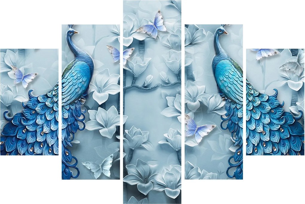 Obraz pávov (150x105 cm)