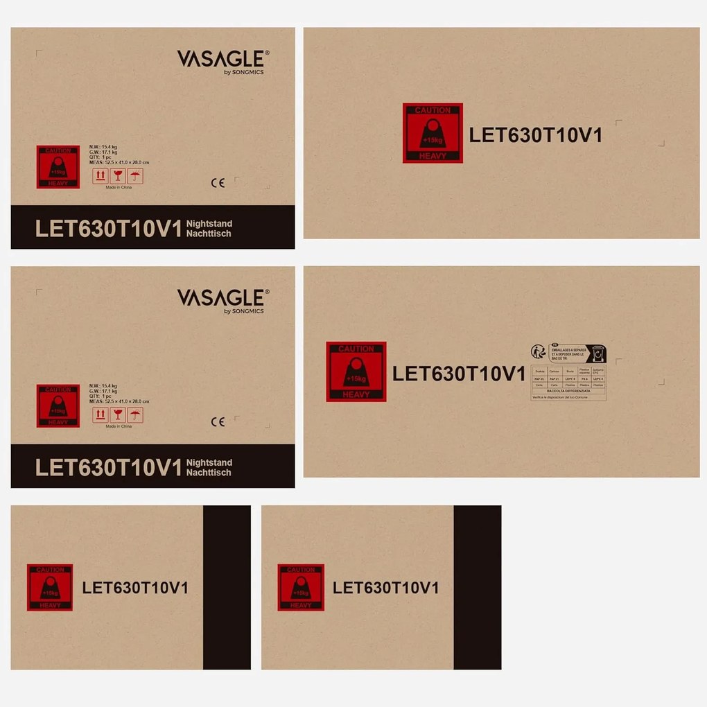 Nočný stolík s LED osvetlením, nastaviteľné farby, biely