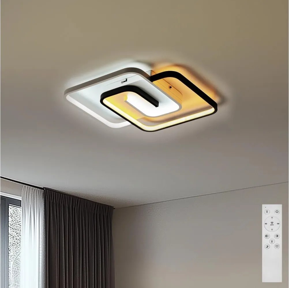 Brilagi - LED stmievateľné stropné svietidlo VELO XL LED/98W/230V 61x61 cm + diaľkové ovládanie