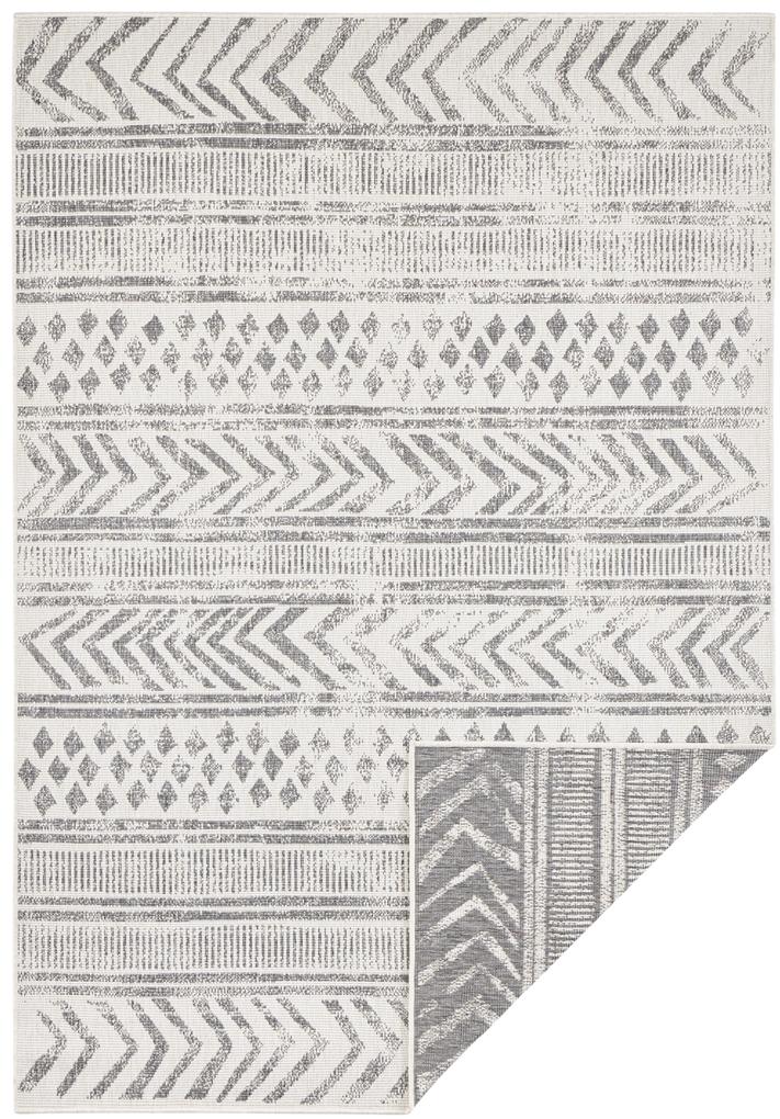 NORTHRUGS - Hanse Home koberce Kusový koberec Twin Supreme 103862 Grey / Cream – na von aj na doma - 240x340 cm
