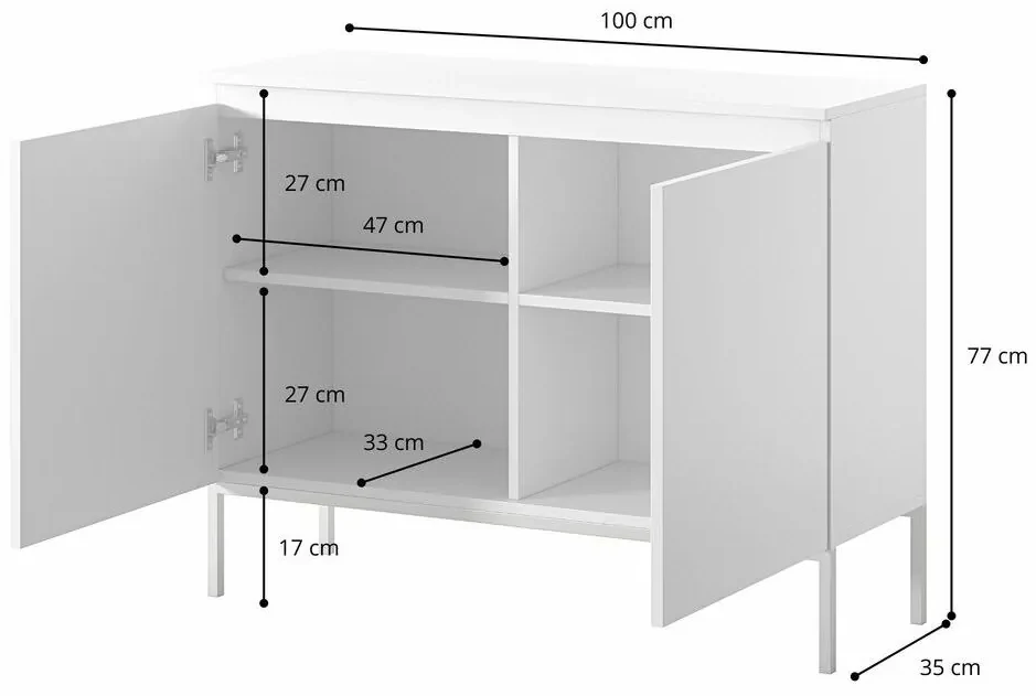 Skrinka Bennasi B2 (biela + čierna). Vlastná spoľahlivá doprava až k Vám domov. 1099104