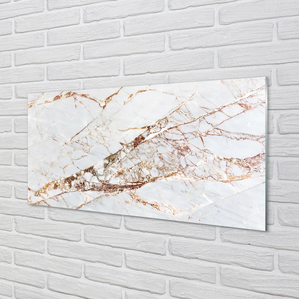 Sklenený obklad do kuchyne Marble kamenný múr 125x50 cm