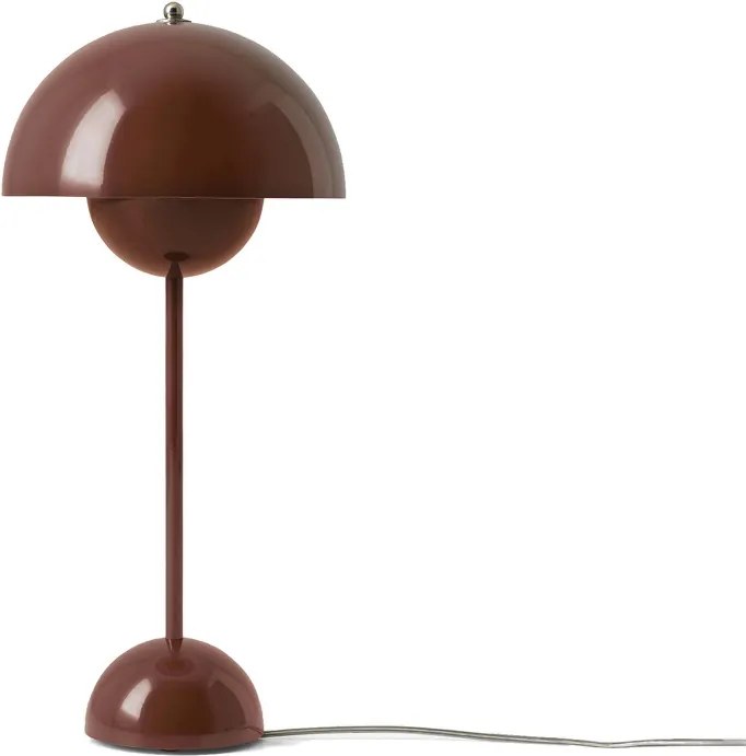 &Tradition Stolná lampa Flowerpot VP3, red brown