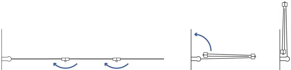 Rea Agat, 3-krídlová skladacia vaňová zástena 120x140 cm, medená matná, REA-W5697