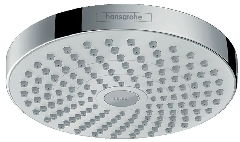 Hansgrohe Croma Select S, hlavová sprcha 180 2jet, biela/chrómová, HAN-26522400