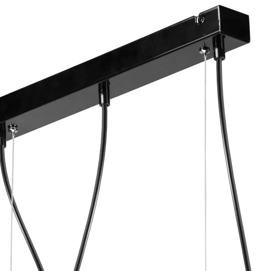 Luster na lanku TARO 3xE27/60W/230V čierna