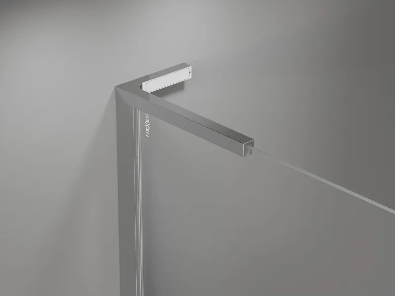 Mexen Mist-H L, 1-krídlové sprchové dvere ľavé 120 cm, číre sklo, chrómový profil, 8A5L-120-000-01-00-L