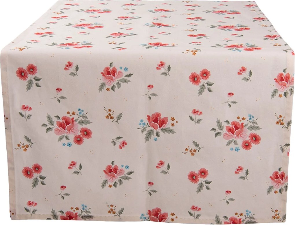 Bavlnený behúň s kvetmi Little Rose Collection - 50*140 cm