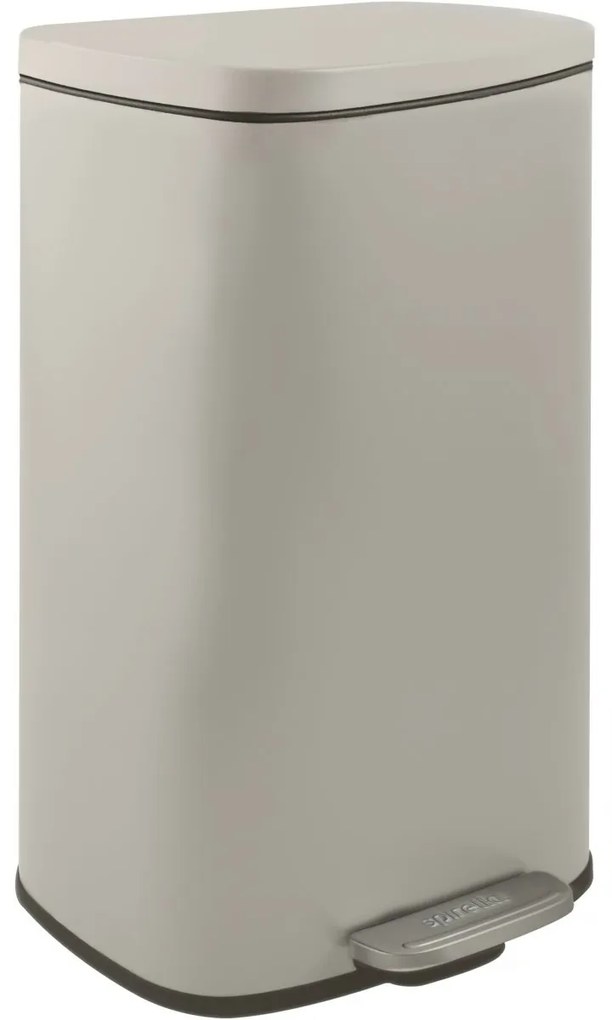 Spirella Pedálový odpadkový kôš soft-close Akira 30 l, matná sivohnedá, 30 l