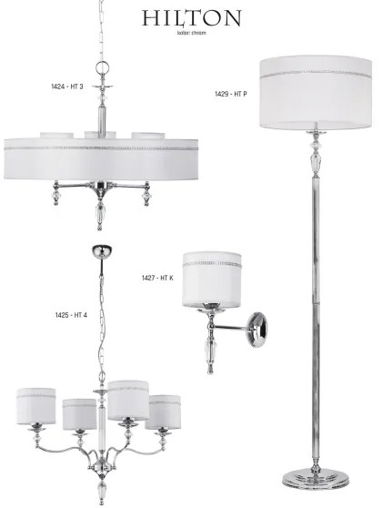 Jupiter 1426- Luster na reťazi HILTON 6xE27/60W/230V