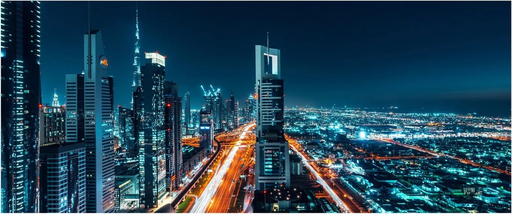 Obraz - Dubajská noc (120x50 cm)