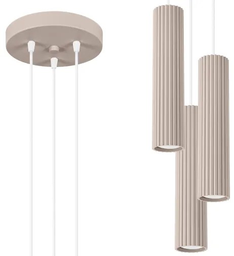 BRILAGI - LED závesný luster CRESTO 3xGU10/10W/230V taupe
