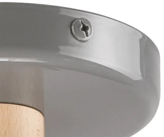 Prisadený luster ELLIE 5xE27/60W/230V šedá