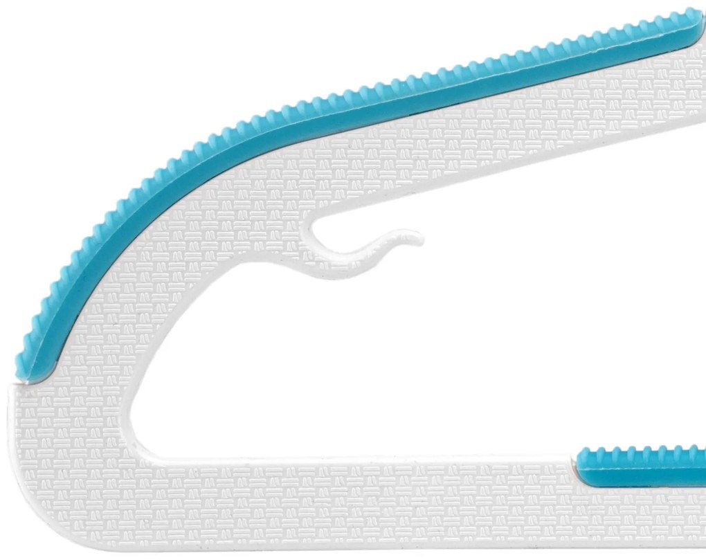 Sada 30 ks dětských ramínek KIDSI bílo-modrá