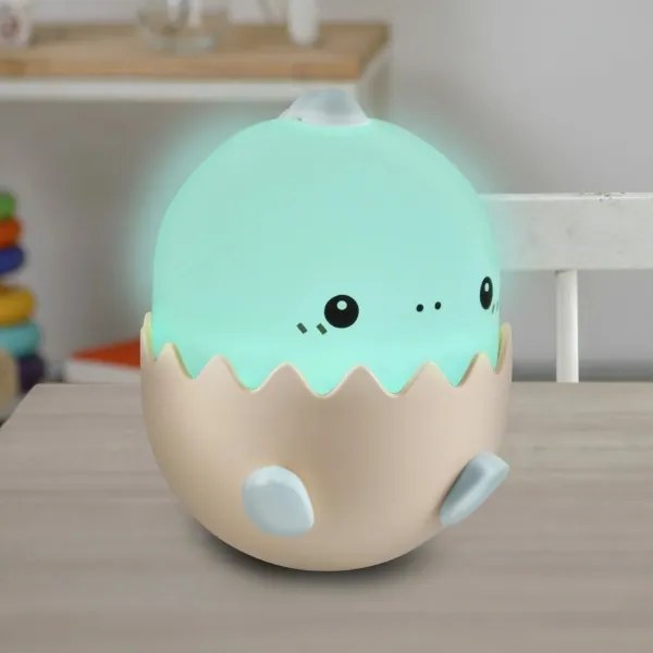 LED RGBW Stmievateľná detská dotyková lampa BABY DINO LED/0,75W/5V 1200mAh modrá