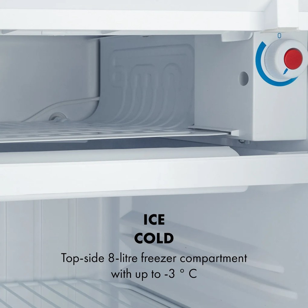Klarstein Yummy, chladnička s mraziacim priečinkom, 90 l, energet. trieda E, 42 dB