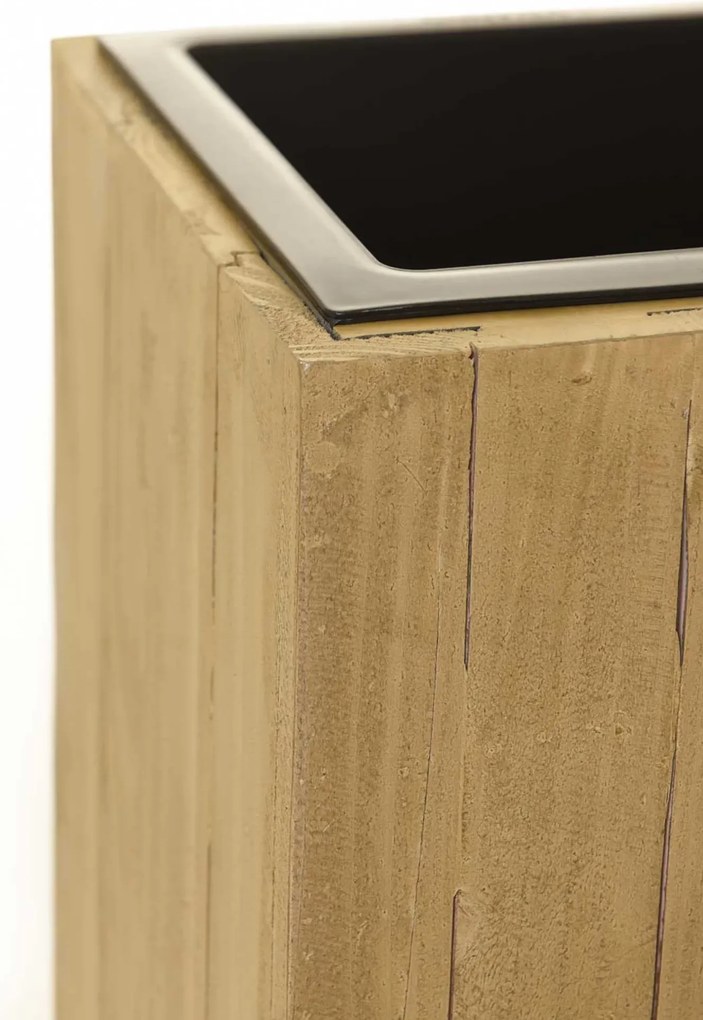 Drevený kvetináč ELEMENTO, drevo, šírka 90 cm, hnedá