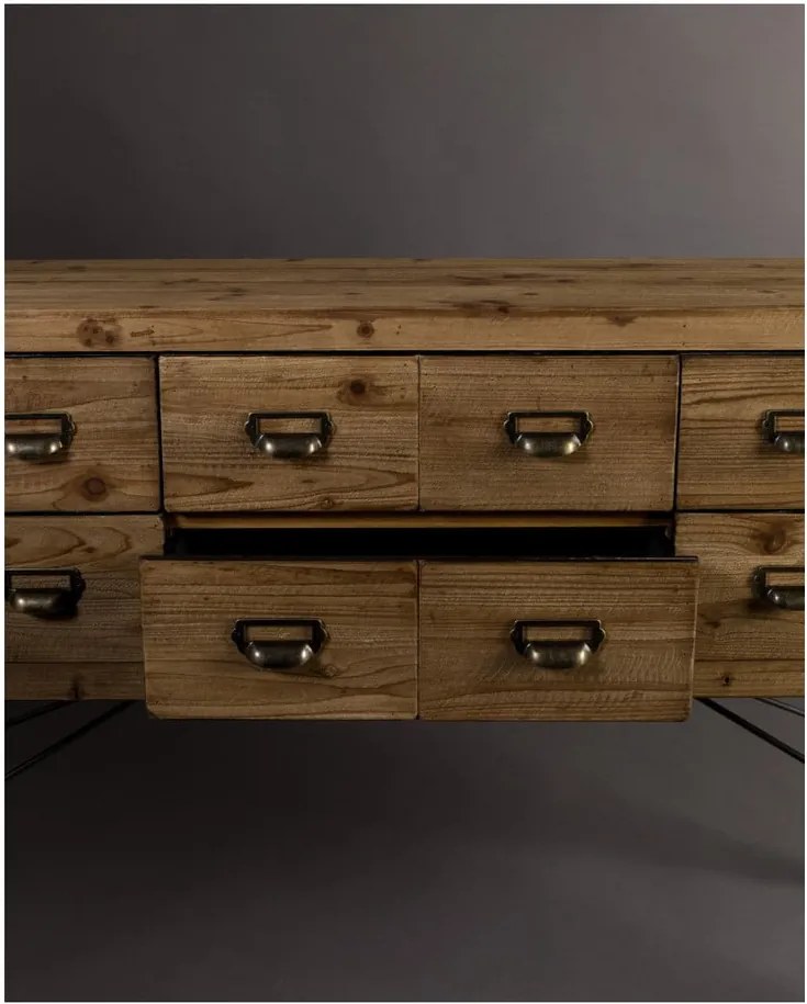 Drevená komoda Dutchbone Six, dĺžka 150 cm