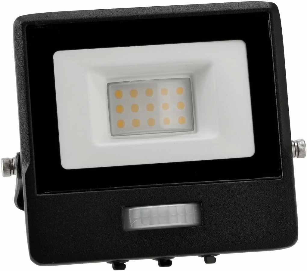 BERGE LED reflektor MASTER - 10W - IP65 - PIR - neutrálna biela