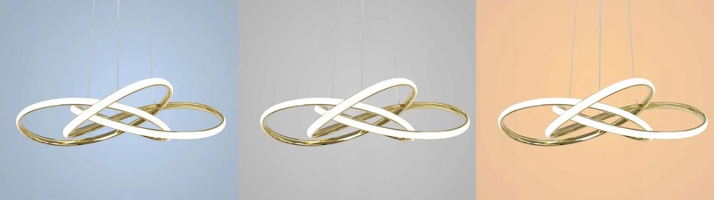 Toolight - LED závesné svietidlo APP817-CP + diaľkové ovládanie, čierna, OSW-04027