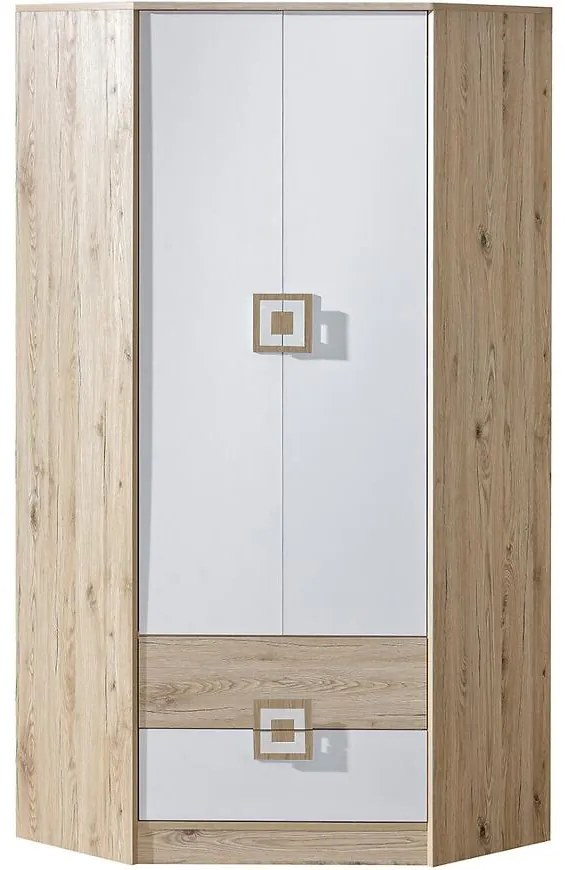 Skriňa Nico biela/dub svetlý nr-2