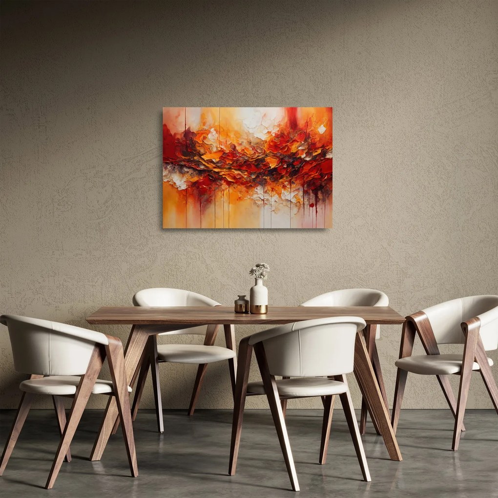 Sklenený obraz - Abstrakcia (70x50 cm)