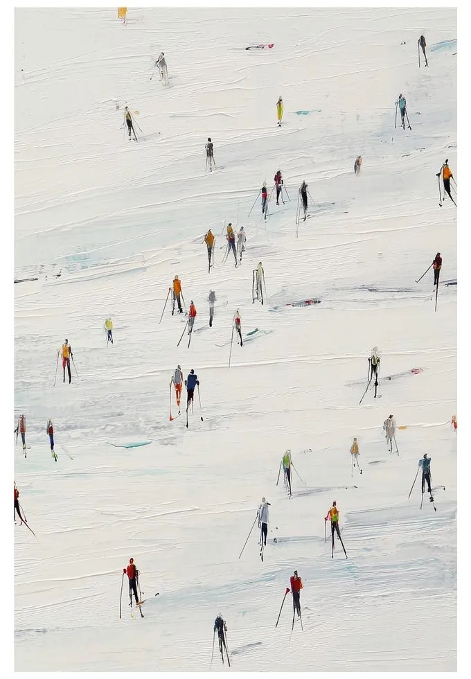 Obraz zimné radovánky na svahu