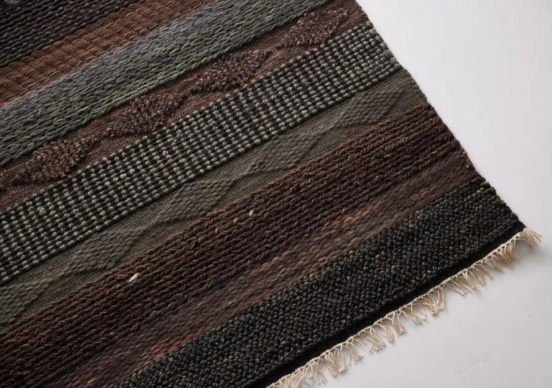 Diamond Carpets koberce Ručne viazaný kusový koberec Black Melange DE 2006 Multi Colour - 240x300 cm