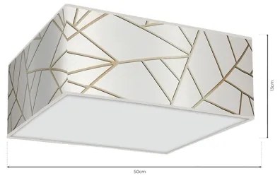 Stropné svietidlo ZIGGY 3xE27/60W/230V biela/zlatá