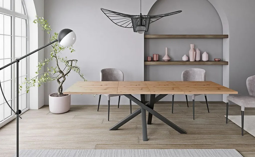 Rozkladací jedálenský stôl ALISON Dub Aristan 160 - 260 cm