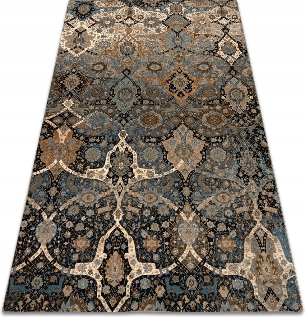 Koberec Superior Kirman koňak orientálny Vlna Ornament béžový 200x300 cm