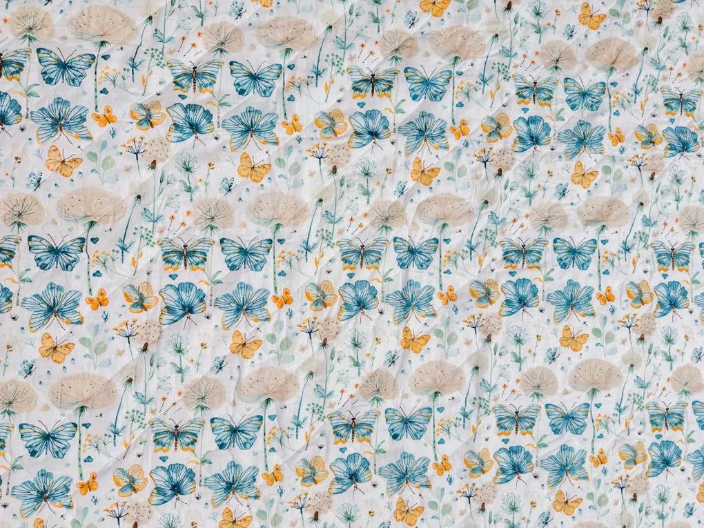 Prehoz na posteľ ELIVINE biely, 100% bavlna Rozmer: 170 x 210 cm