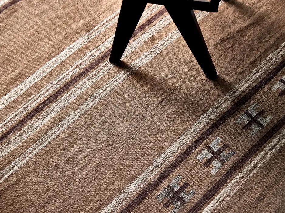 Diamond Carpets koberce Ručne viazaný kusový koberec Ginger DESP P83 Brown Cream - 240x300 cm