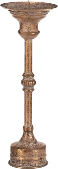 Kovový svietnik 27 cm zlatý FUP514