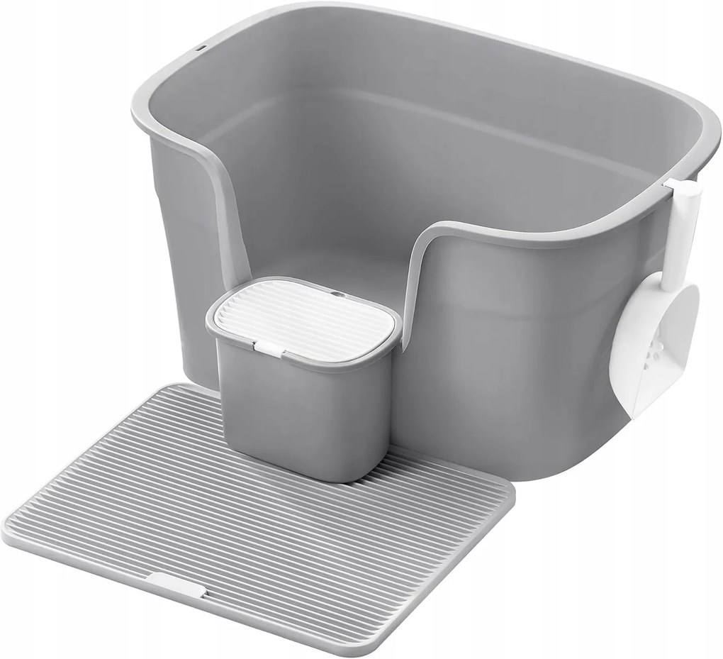 Mačacia toaleta Sofis 64 cm sivá