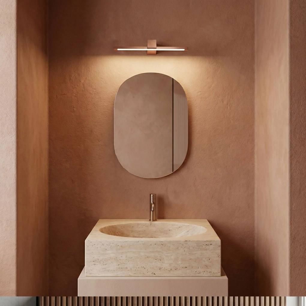 Toolight Toolight, LED nástenné svietidlo, 40cm, 8W, 4000K, 1000lm, SWE052-1W, medená matná, OSW-20152