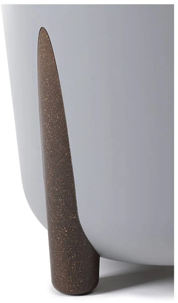 PLASTOVÝ KVETINÁČ MOSS ECO 25X26 CM SIVÁ