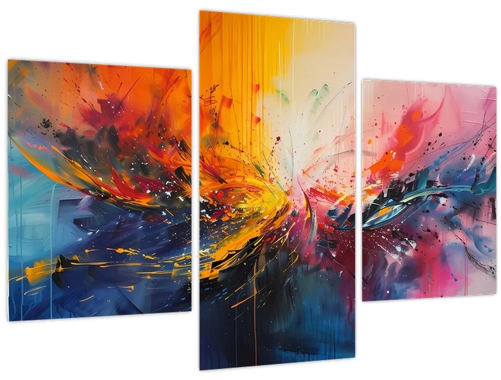 Obraz - Farebná abstrakcia (90x60 cm)