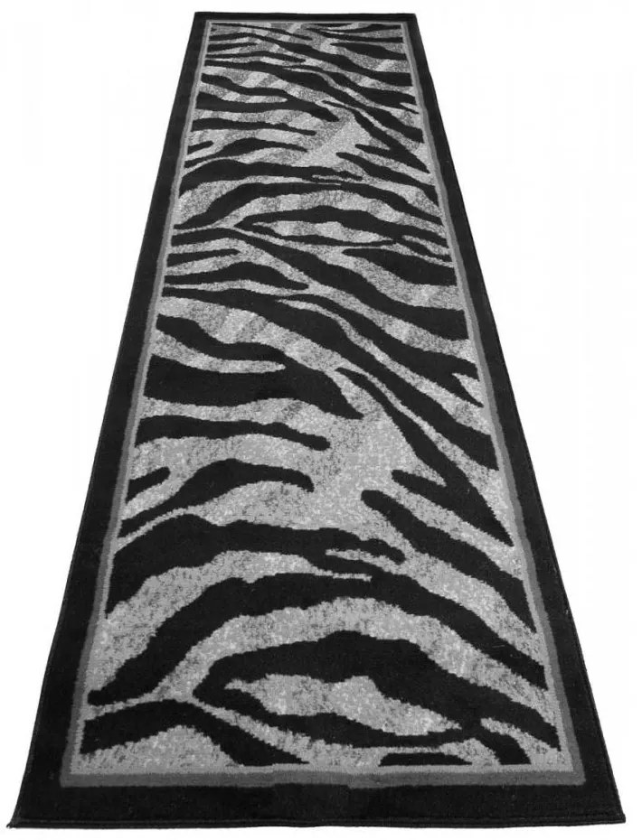 Kusový koberec PP Trio čierny atyp 100x150cm