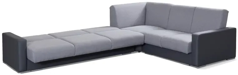 Rozkladacia rohová sedacia súprava Nero, sivá (monolith 85)