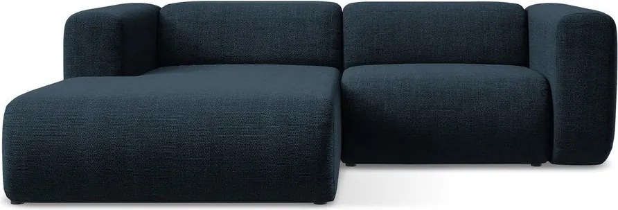 Modrá rohová pohovka (ľavý roh/s leňoškou) Ekahi – Makamii