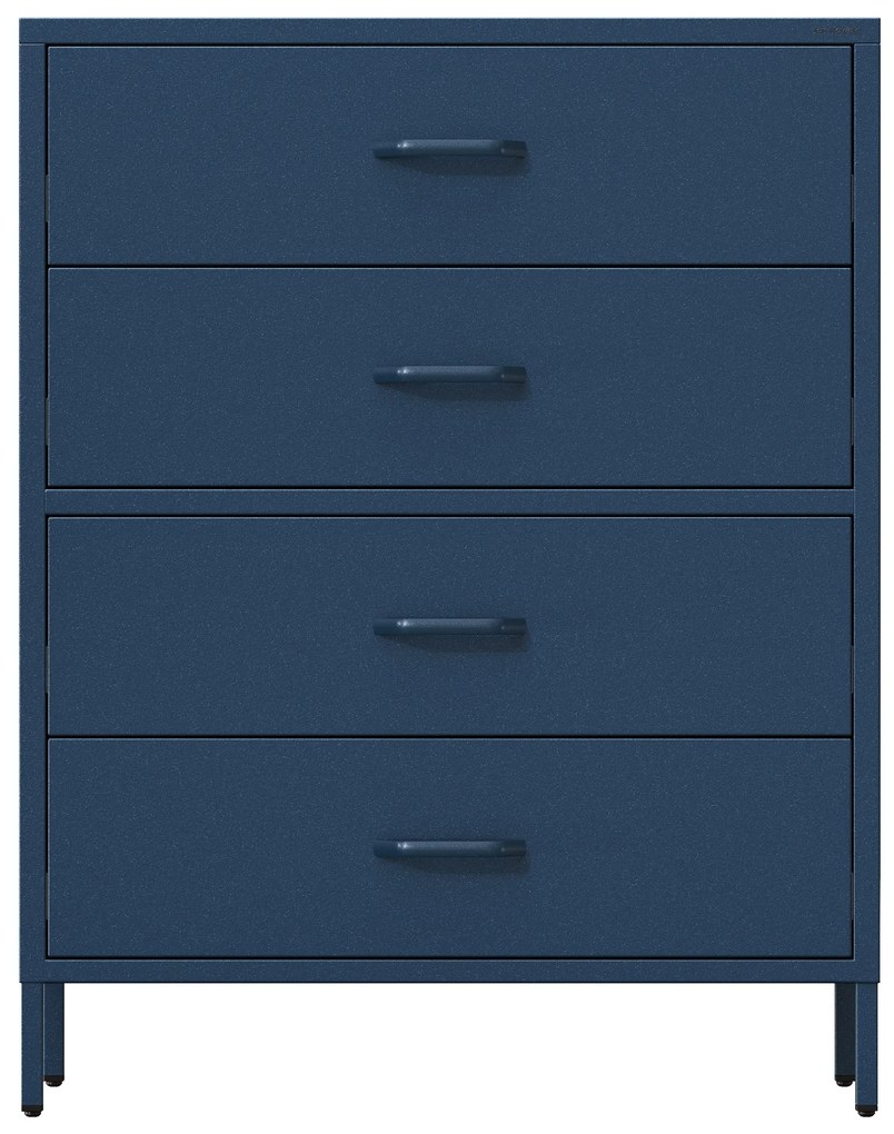 Komoda CARLA, 800 x 1015 x 400 mm, Modern: tmavomodrá farba